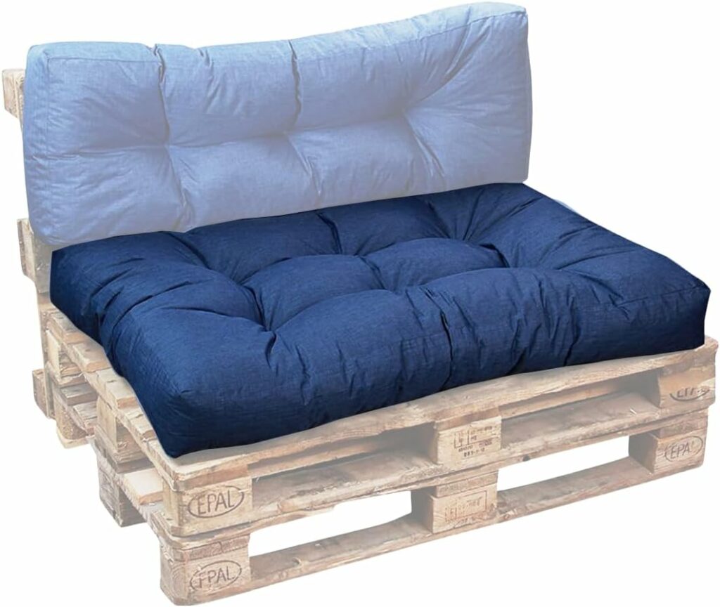 Bananair Coussin Palette Extérieur Confortable - Tissu Résistant, Anti-UV & Déperlant