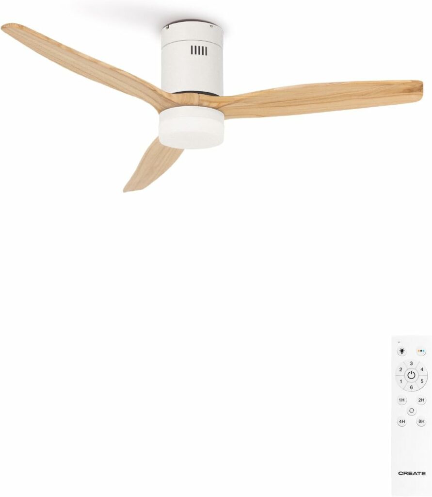 CREATE WINDCALM Ventilateur de plafond avec lumière et télécommande