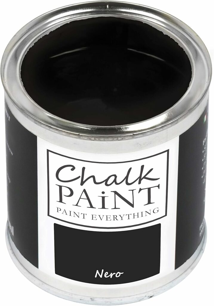 Chalk Paint Everything® Nero - Sans poncer colore facilement tous les matériaux (250 ml)