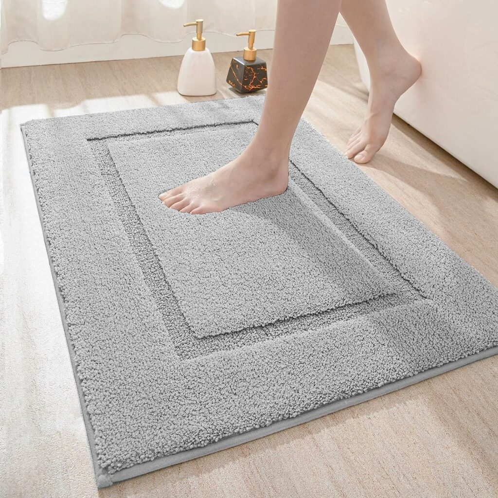 DEXI tapis de Bain 50 x 80 cm absorbant et antidérapant