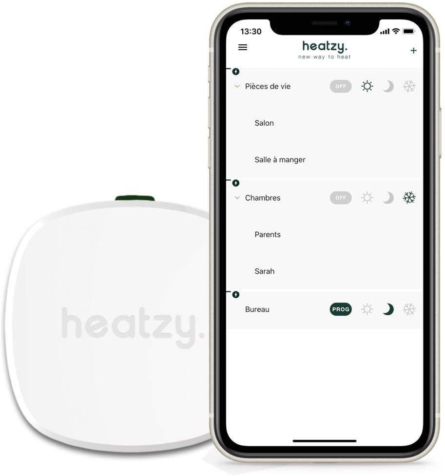 HEATZY Programmateur Thermostat Connecté et Intelligent Filaire