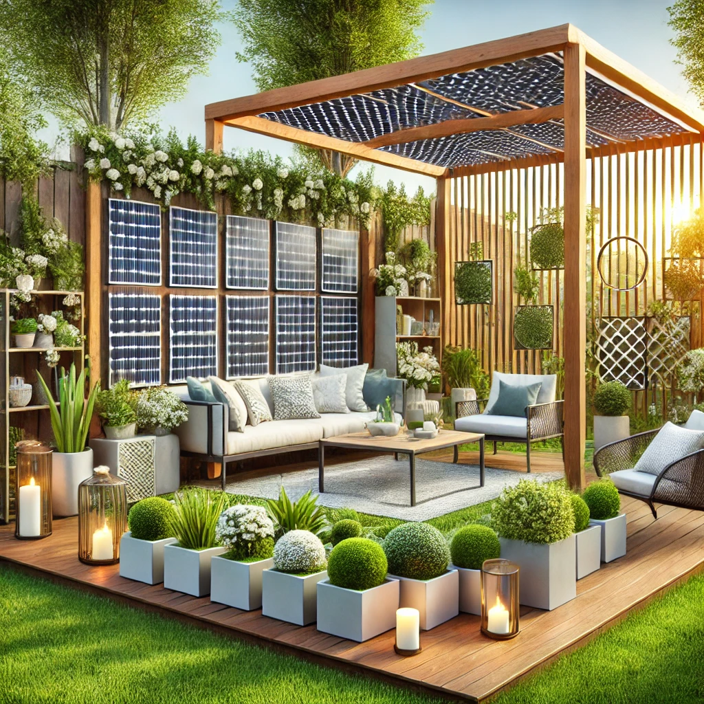 Panneaux solaires décoratifs - L'innovation éco-responsable tendance pour le jardin en 2024