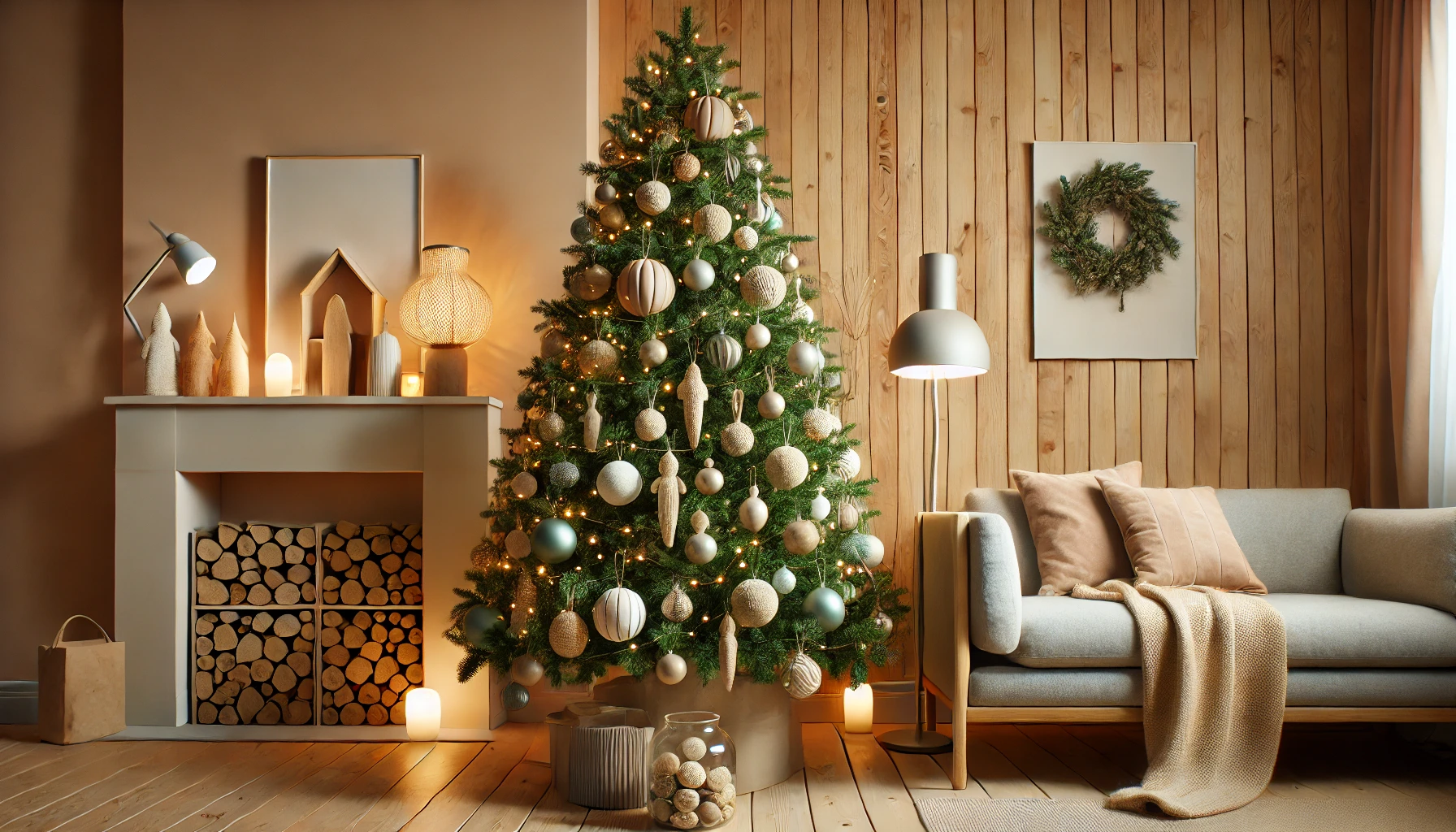 Tendances décorations de sapin pour Noël 2024 - Éco-responsabilité et design minimaliste