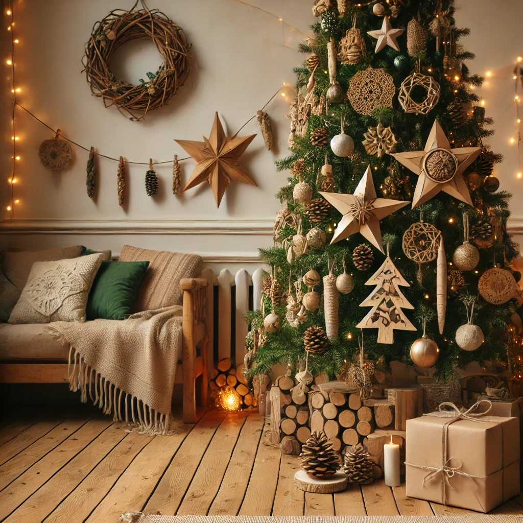 Tendances sapins de Noël 2024 - Écologie, DIY et décorations naturelles