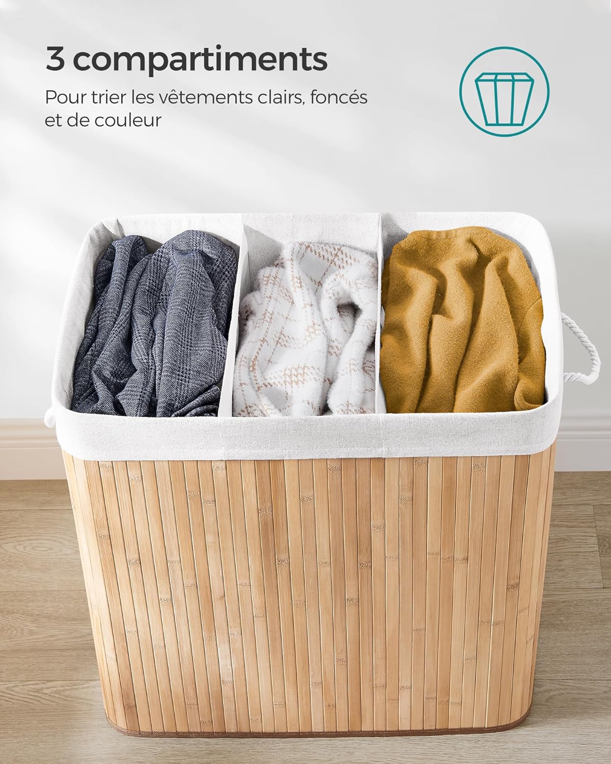 Top 3 meilleurs paniers corbeilles bacs à linge 3 compartiments 2025 - Avis, test, prix, comparatif et guide d'achat