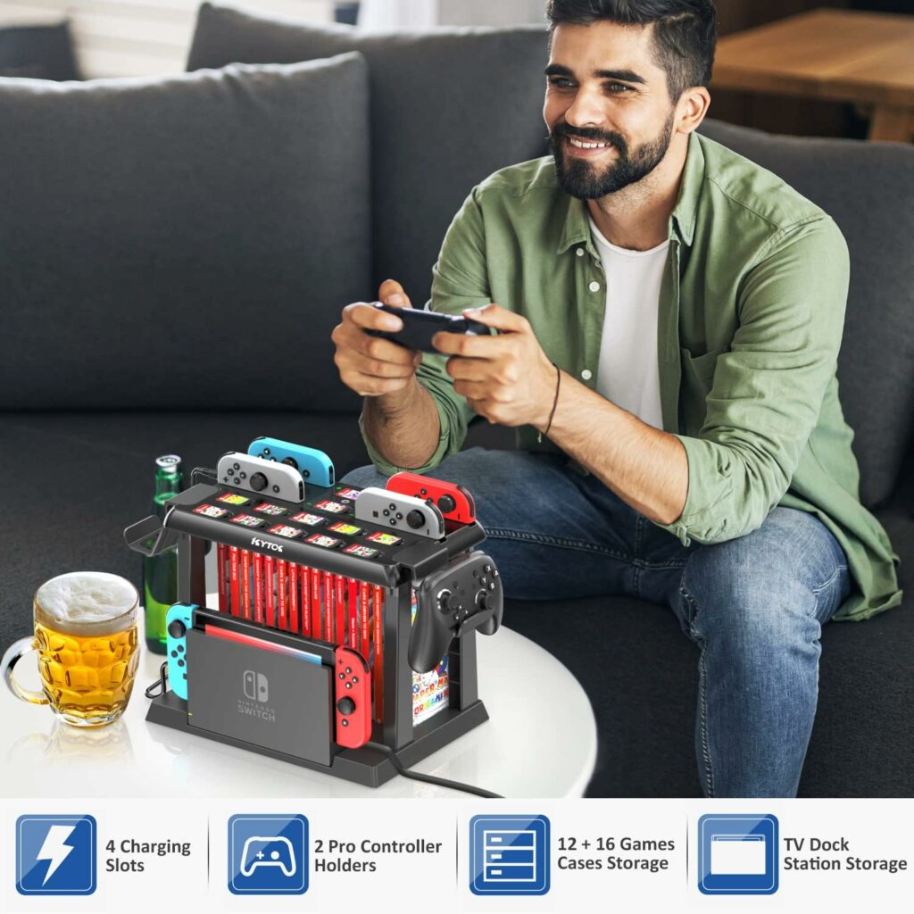 Tour de rangement gaming 2025 - La solution modulaire pour organiser et charger vos accessoires Nintendo Switch