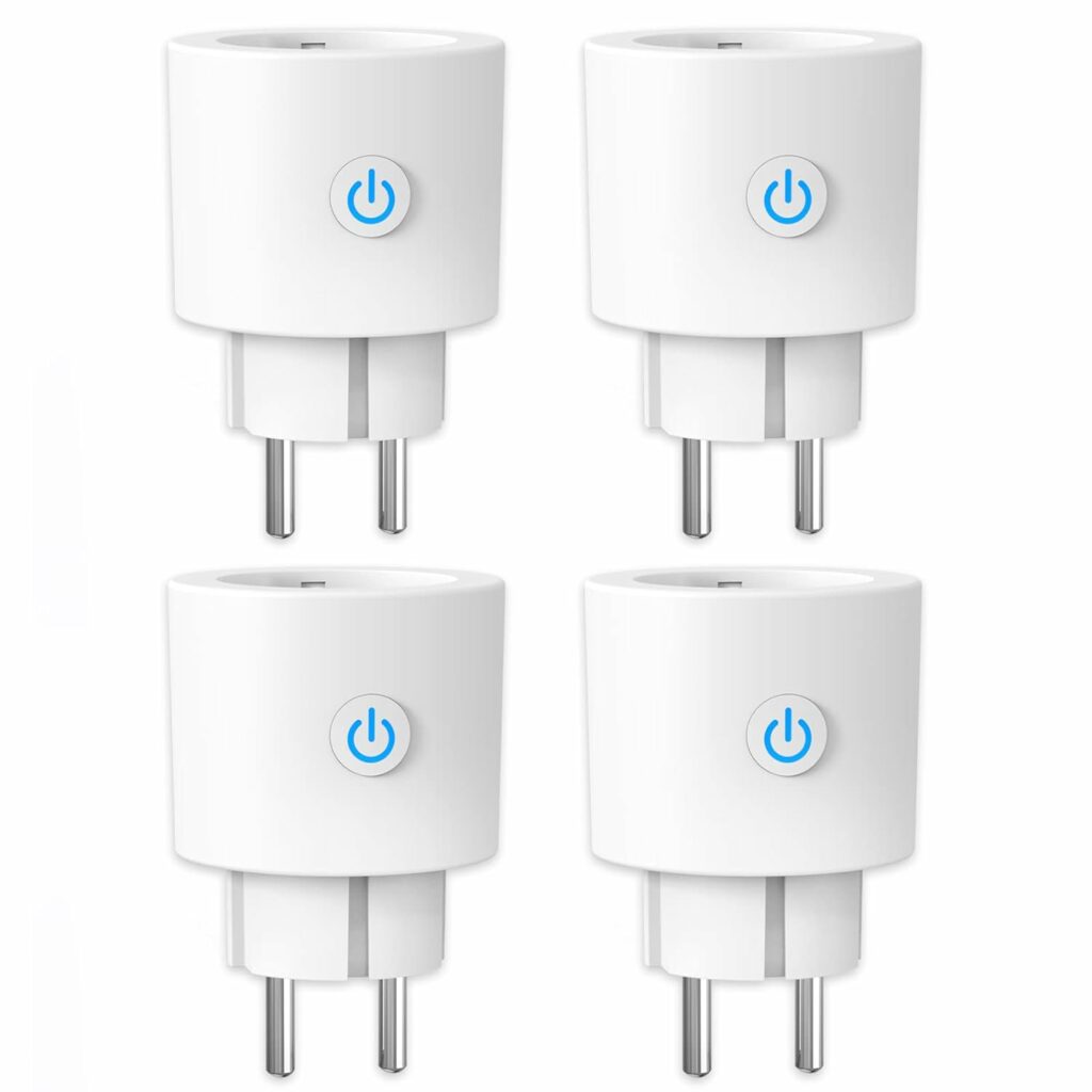 ANTELA Prise Connectée WiFi 16A 3680W Mesure de Consommation Électrique, Prise Intelligente compatible avec Alexa et Google Home, APP Contrôle, Horaires et Minuterie