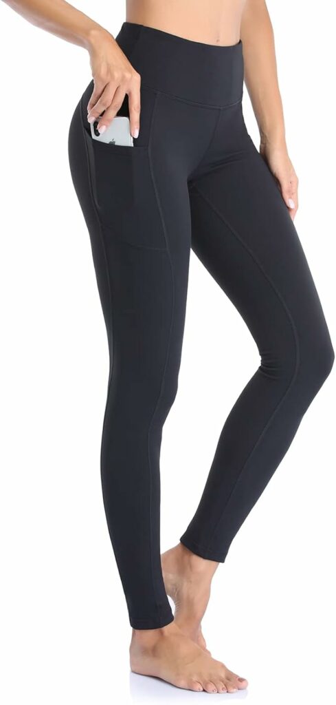 GIMDUMASA Leggings de Sport Femmes Pantalon de Yoga avec Poches