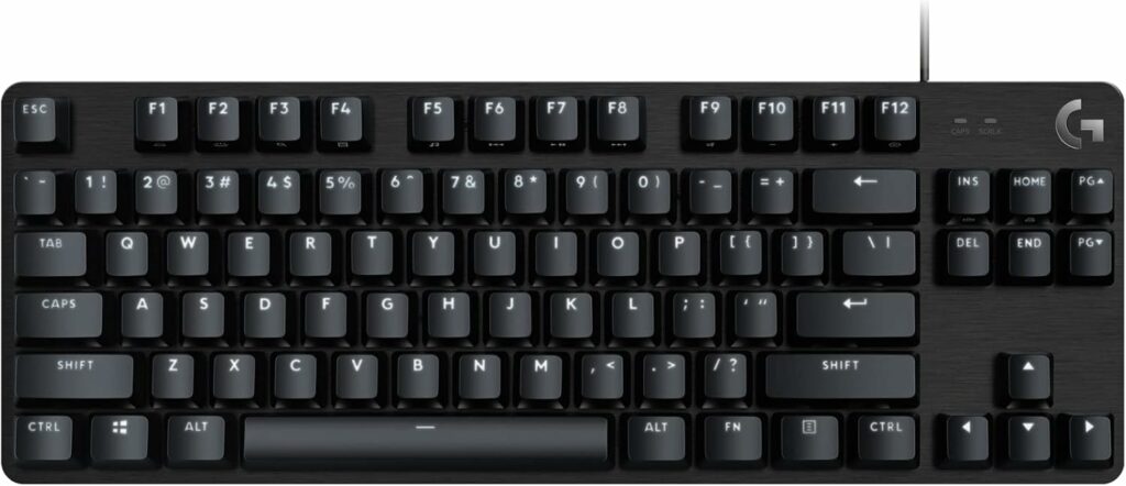 Logitech G413 TKL SE Clavier Gamer Mécanique - Rétroéclairé avec Switches Mécaniques Tactiles, Anti-Ghosting, Compatible avec Windows, macOS, Français AZERTY - Noir