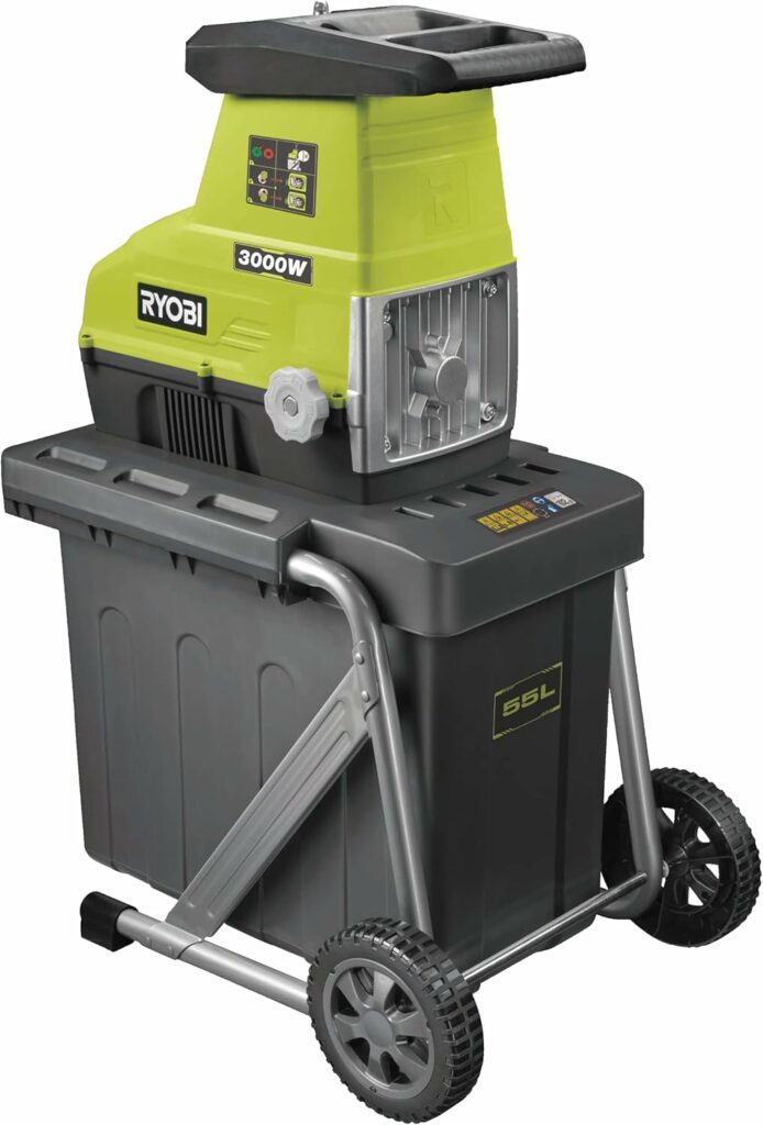 Ryobi - Broyeur de végétaux électrique 3000 W - Silencieux - RSH3045U