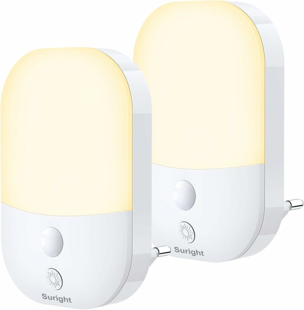 Suright Lot de 2 veilleuses LED