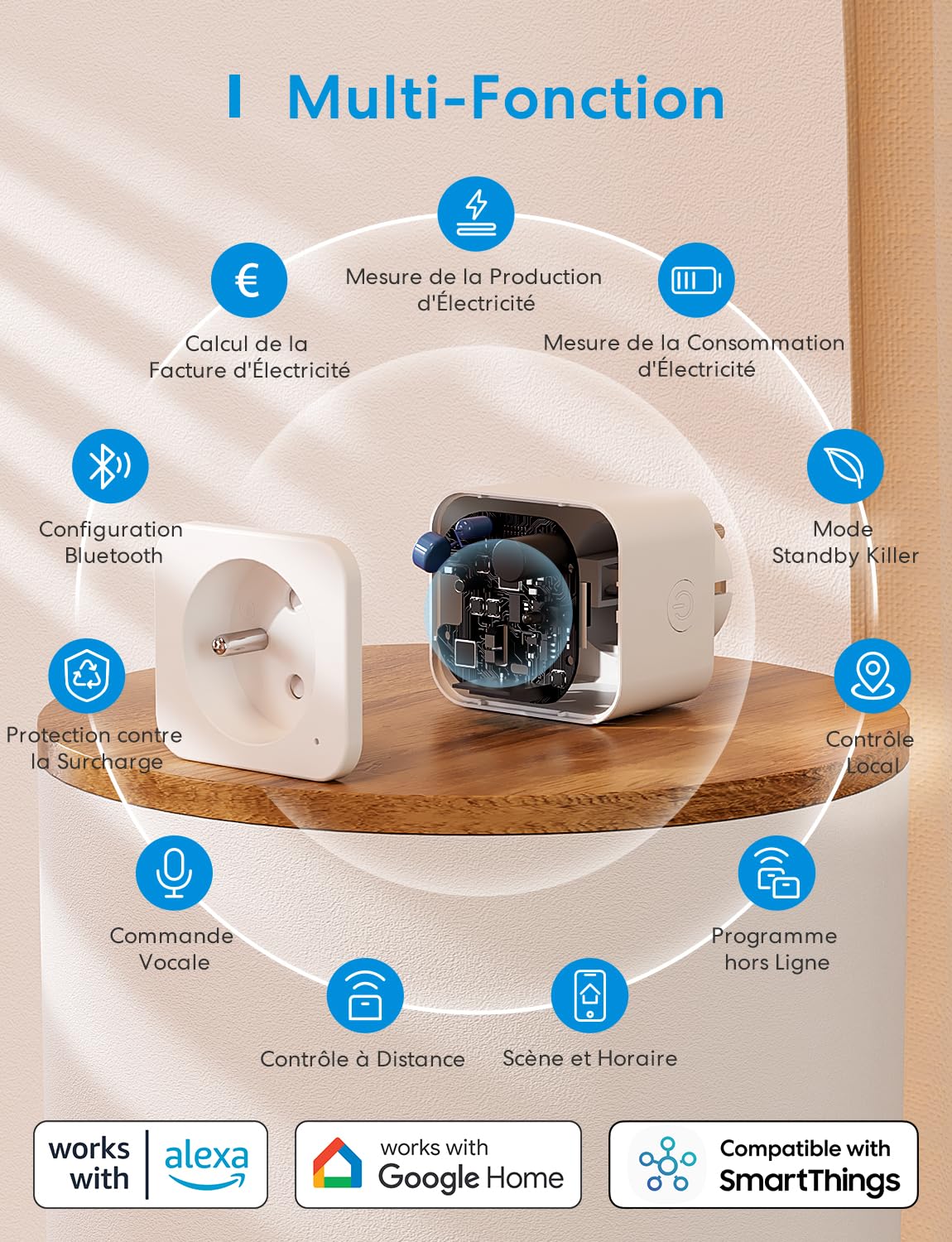 Top 3 meilleures prises intelligentes Wi-Fi avec suivi énergétique et commande vocale - Comparatif, avis, test, prix et guide d'achat